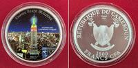 Kamerun 1500 Francs CFA Silbermünze USA - Empire State Building in New York City - ohne Umkarton -