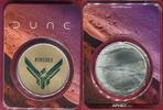 Medaille 1 oz Silber mit Farbauflage 2021  DUNE - House Atreides BU in Coincard