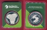 Medaille 1 oz Silber San Diego Zoo - Wildlife Alliance - Elefant -