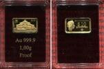 Salomonen, Solomon Islands 10 Dollar Münzbarren Gold Dresden Semperoper - Die Wahrzeichen der Welt - Münzbarren aus reinem Gold -