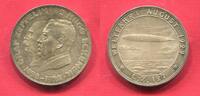 Silbermedaille Silver Medal 1929 Weimarer Republik Deutschland Germany Graf Zeppelin Weltfahrt 1929 LZ 127 Hugo Eckener Prooflike Patina