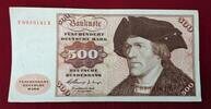 BRD,Deutsche Bundesbank 500 DM Deutsche Mark Burg Eltz / Männerportrait Serie V -