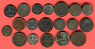 Altdeutschland, Österreich 19 Stück Kursmünzen Kupfer & Silber Kursmünzen Lot - Konvolut u.a. Kreuzer, Pfenninge, Silbergroschen -