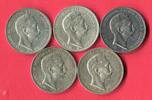 Preußen 5 x 3 Mark Silbermünzen Kaiser Wilhelm II. - Lot -