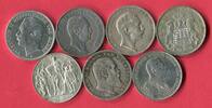 Baden, Hamburg, Preußen, Sachsen, Württemberg 7 x 3 Mark Silbermünzen Kaiserreich Lot 7 Typen -