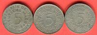 Bundesrepublik Deutschland 3 x 5 DM - Deutsche Mark Silberadler Lot D F G - OHNE J -