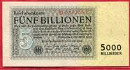 Deutschland Inflation 10 Billionen Mark Reichsbanknote Sehr Selten Rare Einseitig Ser B 8 Stellig -