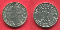 5 Mark 1933 A Germany Deutschland 1933 - 1945 450. Geburtstag von Martin Luther vz gereinigt