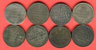 Preussen 8 x 2 1/2 Silbergroschen - 12 einen Taler Friedrich Wilhelm IV. & Wilhelm I. - Scheidemünzen Konvolut - keine Doppelten -