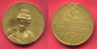 Kaiserreich Elsass Lothringen Straßburg Vergoldete Medaille (Tombak oder Kupfer ) Gräfin von Wedel Blumencorso Strassburg -