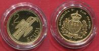 San Marino 2 Scudi Gold Fibula Gotica, Adlerfibel siehe Germanisches Museum Gothic Eagle Brooch -