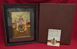 Tschad 10.000 Francs CFA 1/10 Unze Goldmünze Gold Berlin Wappen - gigantische Zehntel Unze mit Aufsteller und Bilderrahmen -