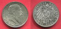 2 Mark Silbermünze 1902 Baden 50. Regierungsjubiläum von Großerzog Friedrich f. stgl.