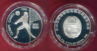 Nordkorea 500 Won Silbermünze Olympiade in Barcelona 1992 - Volleyball -