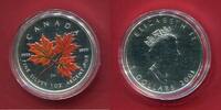 Kanada 5 Dollars Silbermünze Autumn Maple Leaf (1 oz, m. Farbapplikation) -