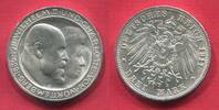 Württemberg 3 Mark Silberhochzeit des Königspaares -