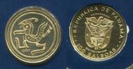 Panama 100 Balboas Gold Pre Columbian Art Golden Condor -