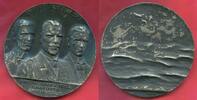 Deutschland Kaiserreich 1. Weltkrieg Eisen Gußmedaille geschwärzt Auf den Tod von Admiral Graf Spee und seinen Söhnen Falklandinseln -