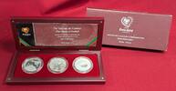 Portugal 3 x 8 Euro Silbermünzen The Values of Football - Passion, Celebration & Fair Play - Fußball -