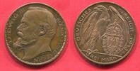Kaiserreich Deutschland Bayern 3 Mark Probe Pattern Bronze/Cu Karl Goetz Probe Ludwig III. -