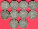 Germany Deutschland Kaiserreich Lot 10 x 5 Mark Kaiserreich Silber Wilhelm I. -