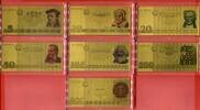 Deutschland 7 x 0,5 Gramm Goldnoten DDR Banknoten - Noble Notes - 3,5 Gramm 999 Gold -