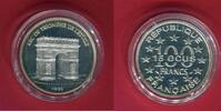 100 Francs / 15 Ecus 1993 Frankreich France Arc de Triumph - Monuments et sites d Europe Polierte Platte in Kapsel, mit Box & Zertifikat