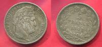 Frankreich 5 Francs Silber Kursmünze Paris Louis Philippe -