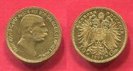 Österreich Kaisereich Austria 10 Corona Kronen Gold Franz Joseph I. One Year Type -