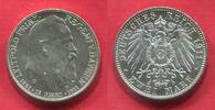 Bayern, Bavaria Germany 2 Mark Silbermünze Bayern 2 Mark 1911 Prinzregent Luitpold, 90. Geburtstag -
