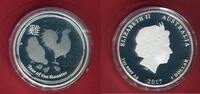 Australien 1 Dollar Silbermünze Australian Lunar Series II - Year of the Rooster - Jahr des Hahnes -