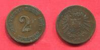 Kaiserreich Kleinmünze nach Jäger 2 Pfennig Kleiner Adler -