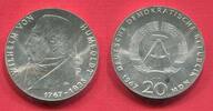 Deutsche Demokratische Republik DDR 20 Mark Silbergedenkmünze 200. Geburtstag von Wilhelm von Humboldt -