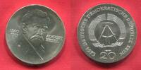 Deutsche Demokratische Republik DDR 20 Mark Gedenkmünze zum 60. Todestag von August Bebel -
