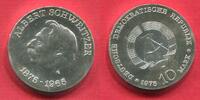 DDR 10 Mark Silbergedenkmünze 100. Geburtstag von Albert Schweitzer -