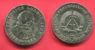 Eastern Germany DDR GDR 5 Mark Gedenkmünze 125. Todestag Friedrich Ludwig Jahn -