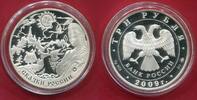 Russland Russia Rußland 3 Rubel Silber Märchen und Sagen Tales and Legends EAEC -