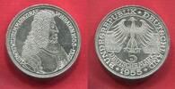 Bundesrepublik Deutschland 5 DM Gedenkmünze Silber 300. Geburtstag Ludwig Wilhelm Markgraf v. Baden sog. Türkenlouis -