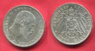 Württemberg Kaiserreich Deutschland Germany 3 Mark König Wilhelm II. Kursmünze Circulation Coin -