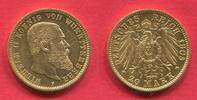Württemberg 20 Mark 1905 F König Wilhelm II. USA Unc