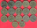 Sowjetunion Russland Russia Lot von 17 Münzen /Cu/Ni 1 Rubel - Lot -