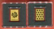  Medaille Gold Gl&uuml;cksklee-Blatt 1/500 Unze PP in Hartplastik mit Zertifi... 17.32 US$  +  23.09 US$ shipping