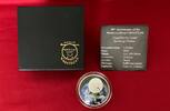 USA 1 Dollar Silber 2019 Native American Mint - 50 Jahre Mondlandung (1 oz, Farblauflage) proof in capsule, certificate & box