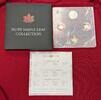 Kanada 3 x 5 Dollar Münzen Silber Ruby Maple Leaf Collection - 30 Years of Maple Leaf - 30 Jahre Ahornblatt -