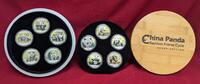 China 10 x 10 Yuan Silbermünzen - Silber - rar 2009-2018 Chinese Panda - Bamboo Frame Cycle - Glory Edition - 10 Jahrgänge Individual special fin...