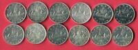 Kanada Canada 12 x 1 Dollar Silber Kanada Lot - Circulation Coins -