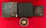 Kanada 5 Dollar Silber Maple Leaf - Lava Edition (1 oz, Ruthenium- und Goldveredelung) -