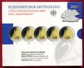 Bundesrepublik Deutschland, Germany FRG 5 x 2 Euro Gedenkmünzenset Spiegelglanz Serie Bundesländer - Hamburg - St. Michaelis -