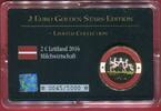 Lettland 2 Euro Farbprägung vergoldet 2 Euro Golden Stars-Edition - Milchwirtschaft -