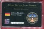 Deutschland 2 Euro Farbprägung vergoldet 2 Euro Golden Stars-Edition - Dresdner Zwinger -